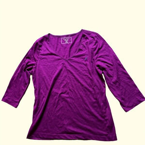 NAUTICA Sleepwear V neck Top Sz  Large